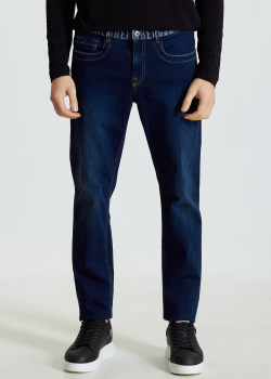 Вузькі джинси Bikkembergs з логотипом на поясі, фото