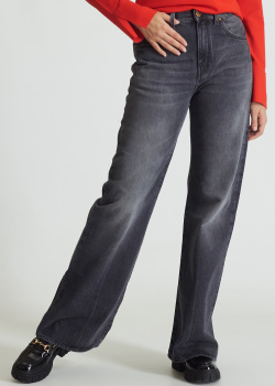 Серые джинсы Pinko Wanda с эффектом потертости, фото