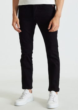 Мужские джинсы Philipp Plein черного цвета, фото