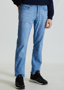 Голубые джинсы Karl Lagerfeld зауженного кроя, фото
