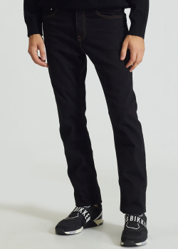 Черные джинсы Karl Lagerfeld с контрастной строчкой, фото
