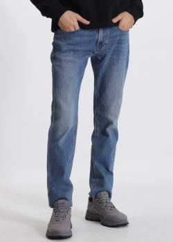Голубые джинсы Emporio Armani с низкой талией, фото