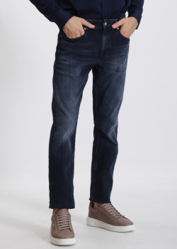 Вузькі джинси Calvin Klein Slim Fit темно-синього кольору, фото