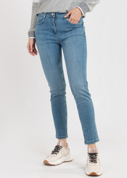 Укорочені джинси-скінні Penny Black блакитного кольору, фото