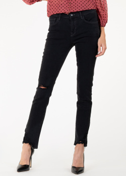 Чорні джинси J Brand із потертостями, фото