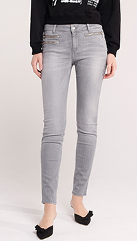 Завужені джинси Liu Jo із сірого кольору, фото