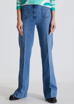 Расклешенные джинсы Luisa Spagnoli Amman с накладными карманами, фото