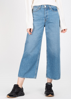 Широкие джинсы Rag & Bone голубого цвета, фото
