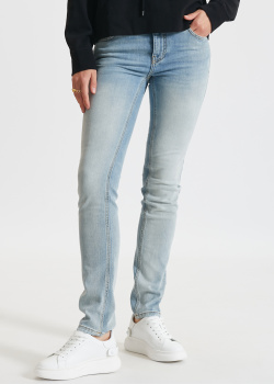 Голубые джинсы Givenchy зауженного кроя, фото
