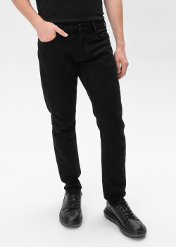 Черные джинсы Emporio Armani зауженного кроя, фото
