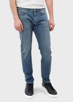 Завужені джинси Emporio Armani синього кольору, фото