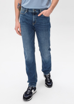 Зауженные джинсы Hugo Boss Hugo синего цвета, фото