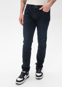 Вузькі джинси Hugo Boss Hugo темно-синього кольору, фото