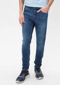 Мужские джинсы Hugo Boss с потертостями, фото