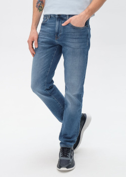 Прямі джинси Hugo Boss синього кольору, фото