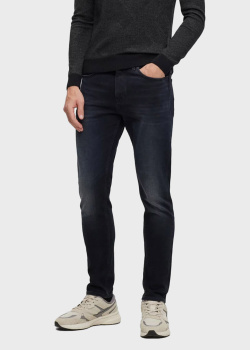 Темно-сині джинси Hugo Boss з еластичної бавовни, фото