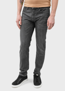 Мужские джинсы Hugo Boss Hugo серого цвета, фото