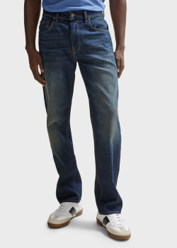 Синие джинсы Hugo Boss в винтажном стиле, фото