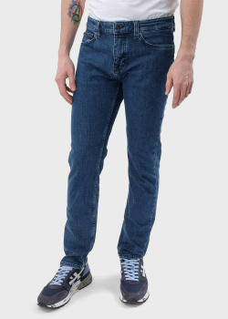 Синие джинсы Hugo Boss узкого кроя, фото