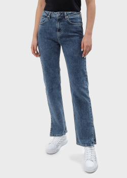 Синие джинсы Karl Lagerfeld с разрезами, фото