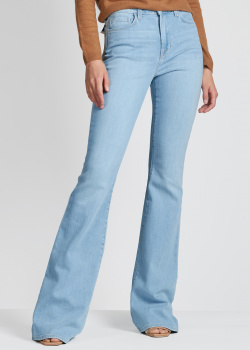 Розкльошені джинси L'agence блакитного кольору, фото