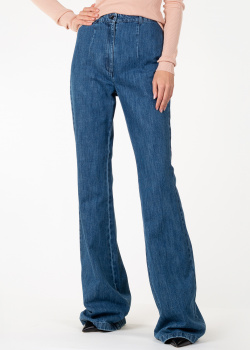 Розкльошені джинси Michael Kors синього кольору, фото