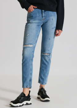 Рваные джинсы Silvian Heach голубого цвета, фото