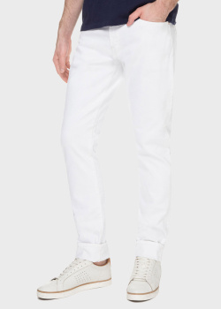 Білі джинси Polo Ralph Lauren з лого на поясі, фото
