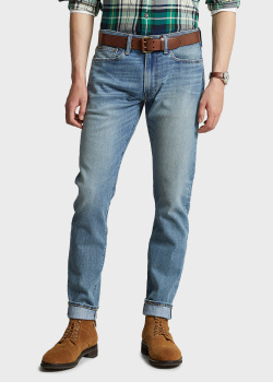 Чоловічі джинси Polo Ralph Lauren синього кольору, фото