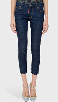 Вузькі джинси Dsquared2 синього кольору, фото