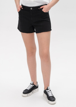 Джинсовые шорты Twin-Set Actitude черного цвета, фото