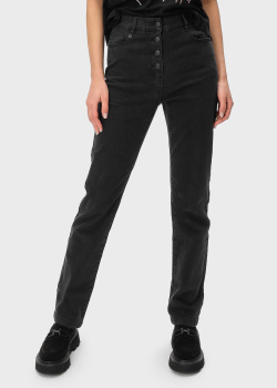 Темно-серые джинсы Twin-Set с высокой талией, фото