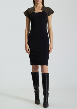 Трикотажное платье Givenchy с контрастной вставкой, фото