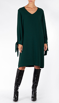 Зеленое платье Weill с широкими рукавами, фото
