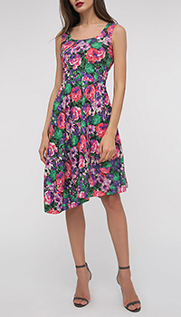Трикотажное платье Shako с ярким цветочным принтом, фото