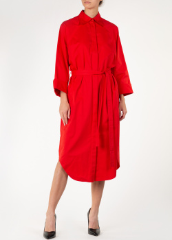 Платье-рубашка Nina Ricci красного цвета, фото