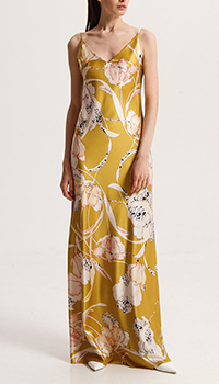 Шелковое платье Shako с цветочным принтом, фото