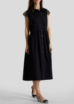 Сукня-сорочка Twin-Set з двоколірним мереживом, фото