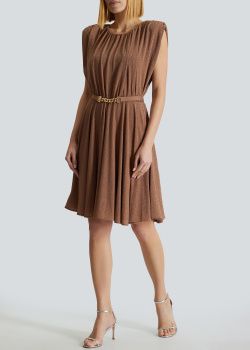 Платье с люрексом Kocca коричневого цвета, фото