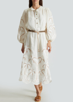 Лляна сукня Zimmermann з вишивкою, фото