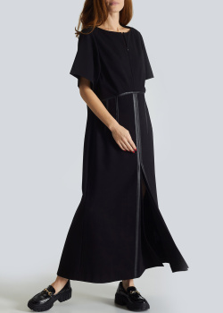 Черное платье Dorothee Schumacher с разрезом, фото