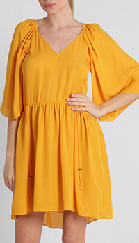 Желтое платье Dorothee Schumacher из шелка, фото