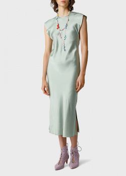 Шовкова сукня-міді Forte Forte з розрізом, фото
