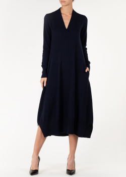 Кашемірова сукня Agnona темно-синього кольору, фото
