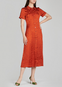 Приталенное платье Alexa Chung красного цвета, фото