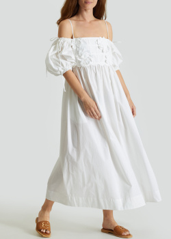 Белое платье MeiMeiJ с открытыми плечами, фото