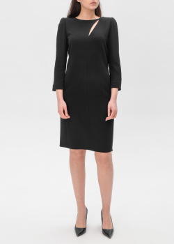 Черное платье Emporio Armani с вырезом на спине, фото