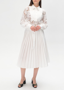 Біла сукня Ermanno Ermanno Scervino Firenze з плісуванням, фото