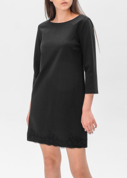 Чорна міні-сукня Ermanno Ermanno Scervino Firenze з мереживом на спині, фото