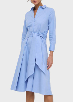 Сукня-сорочка Hugo Boss блакитного кольору, фото